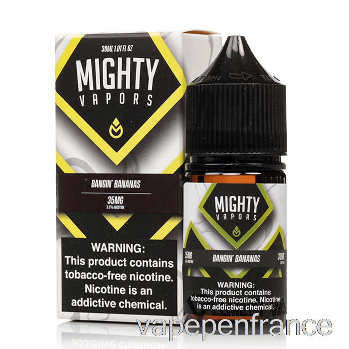 Bananes Bangin - Sels De Vapeurs Puissantes - Stylo Vape 30 Ml 50 Mg